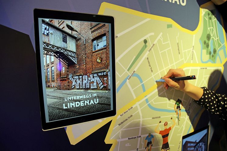 Unterwegs in Lindenau - Wandtafel zur Präsentation