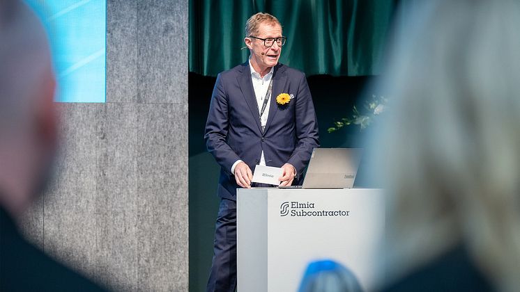 Opening Elmia Subcontractor CEO Agne Bengtsson
