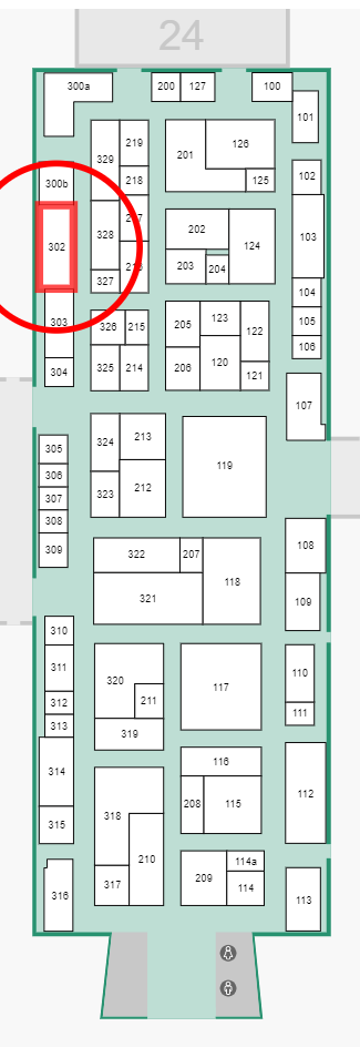 Hallenplan ITB Halle 25 - alltours Stand 302