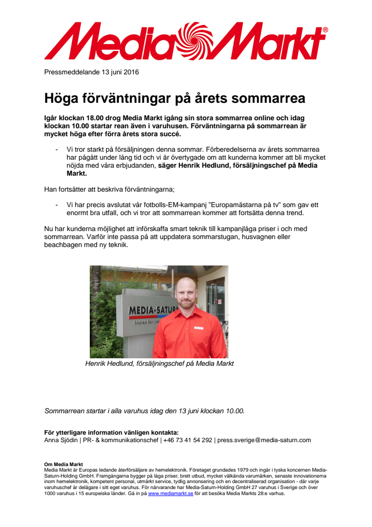 Höga förväntningar på årets sommarrea