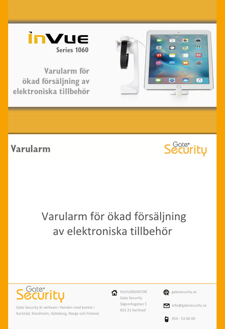 Varularm för ökad försäljning av elektroniska tillbehör