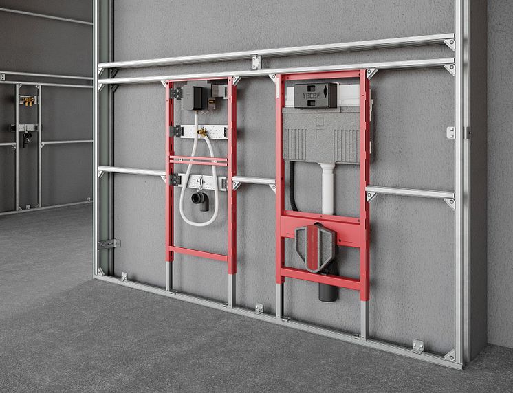 TECEprofil fyller 30 år – beprövat system för installationsväggar i våtrum