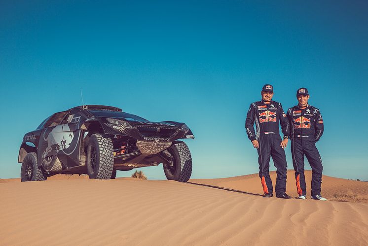 Rallykungen Sébastien Loeb kör Peugeot 2008 DKR i Dakar 2016