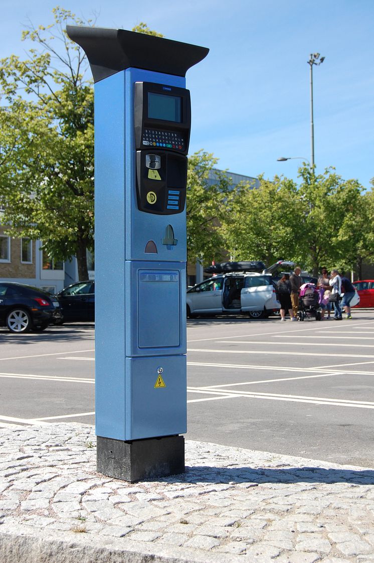 Nya biljetterautomater. Foto: Stefan Valentin Larsson (OBS! Bilden är ett montage för att visa hur automaten kommer att se ut på plats i Göteborg)