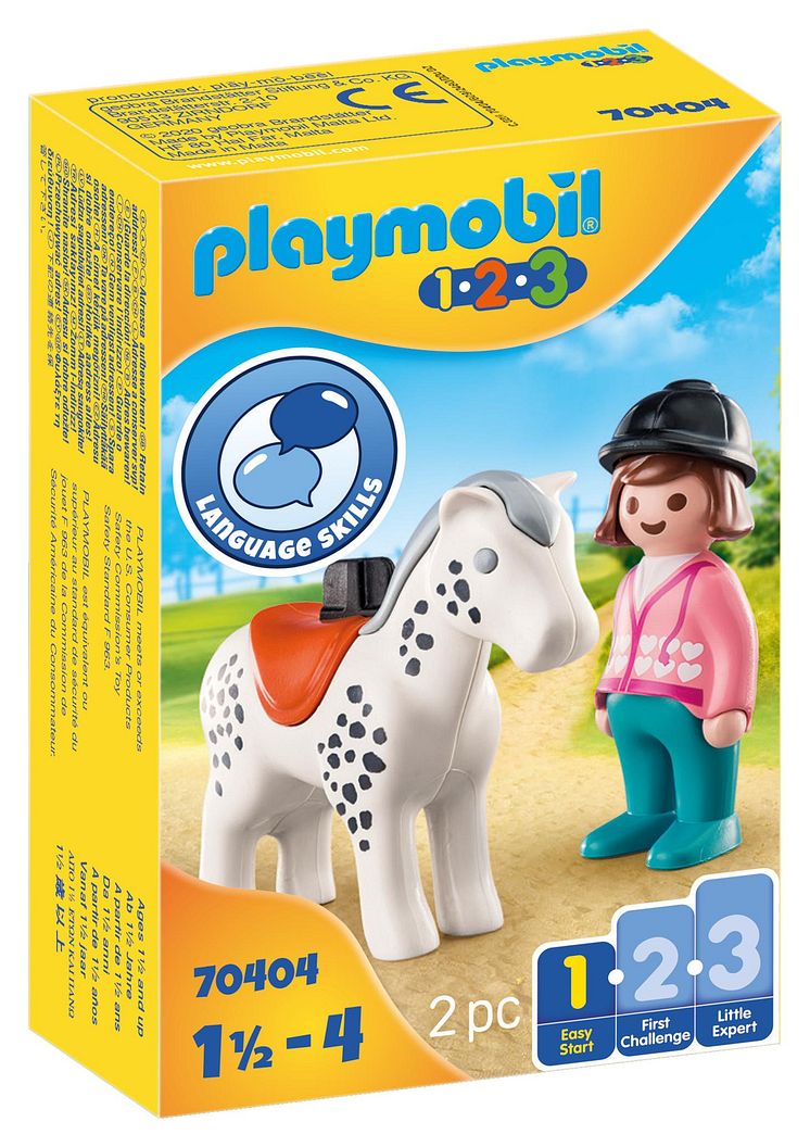 Reiterin mit Pferd (70404) von PLAYMOBIL 1.2.3