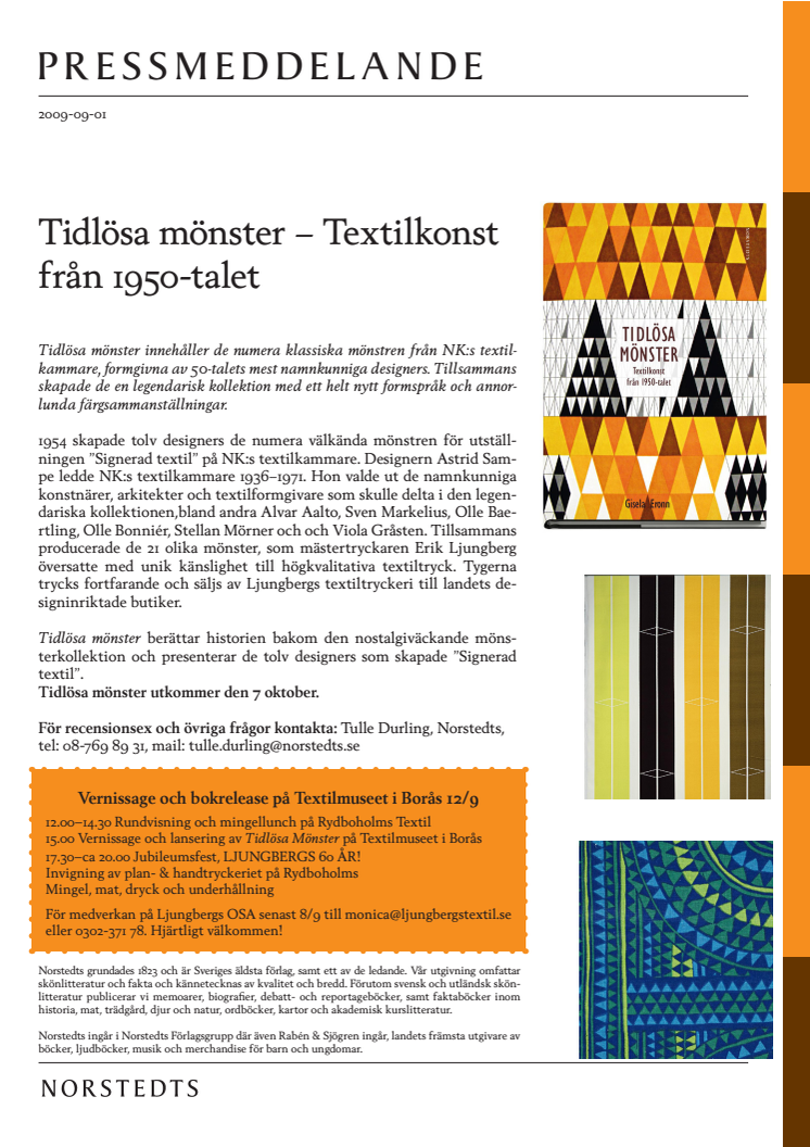 Tidlösa mönster – Textilkonst från 1950-talet
