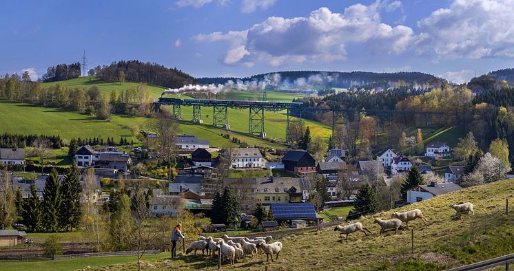 Erzgebirgische Aussichtsbahn auf dem Markersbacher Eisenbahnviadukt ©TVE_Uwe_Meinhold.jpg