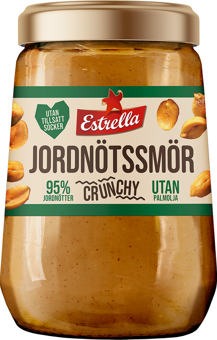 Estrella Jordnötssmör Crunchy 2021