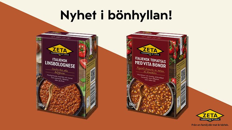 Nyhet i bönhyllan - Linsbolognese och Italiensk tomatsås med vita bönor