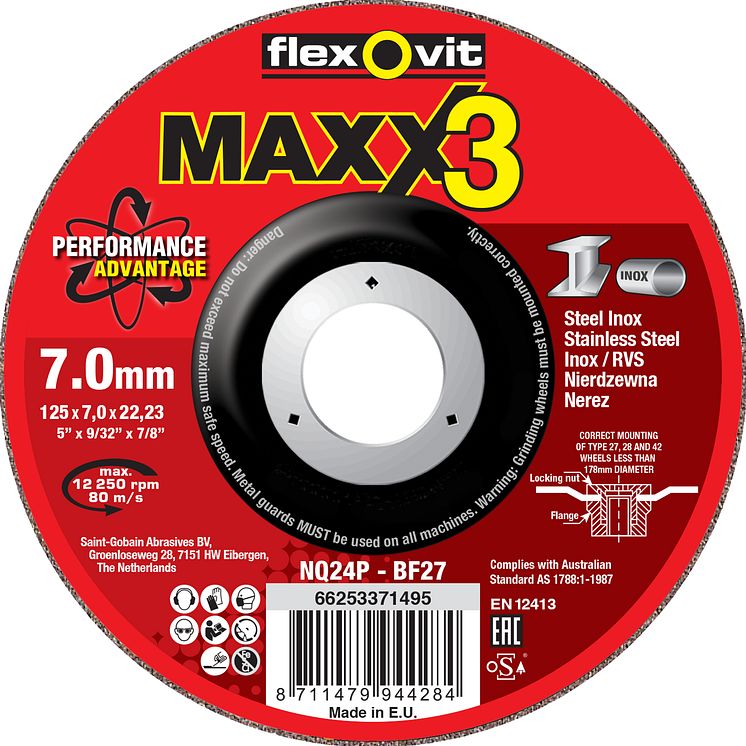 Flexovit Maxx 3 navrondeller - Produkt 2
