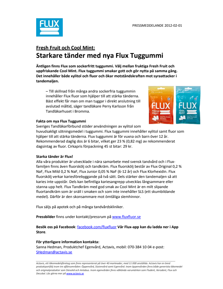 Starkare tänder med nya Flux Tuggummi 