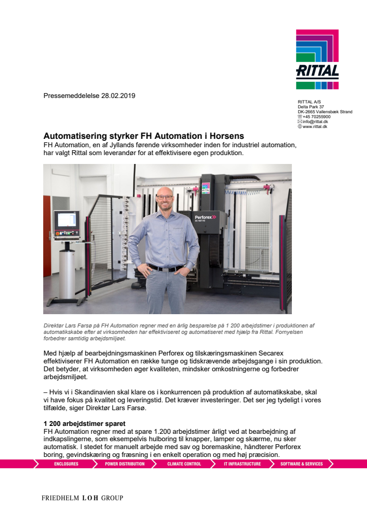Automatisering styrker FH Automation i Horsens