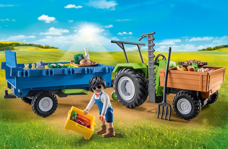 Traktor mit Hänger (71249) von PLAYMOBIL