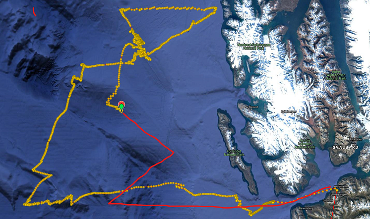 Sailbuoy route