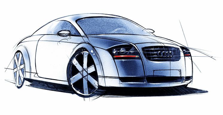 Audi TT Coupé design sketch