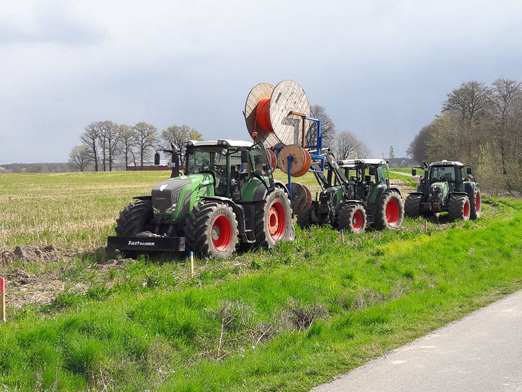 Glasfaserpflug in Senden