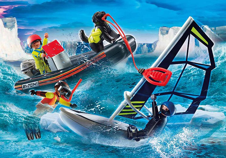 Seenot - Polarsegler-Rettung mit Schlauchboot (70141) von PLAYMOBIL