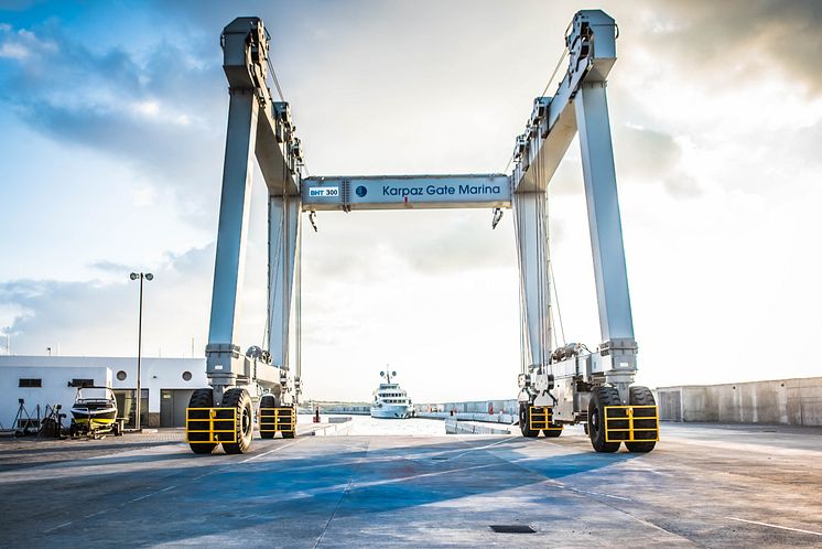 Hi-res image - Karpaz Gate Marina - The dry dock area at Karpaz Gate Marina