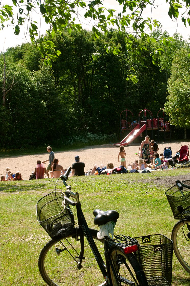 Bölesholmarna - stranden nära centrum