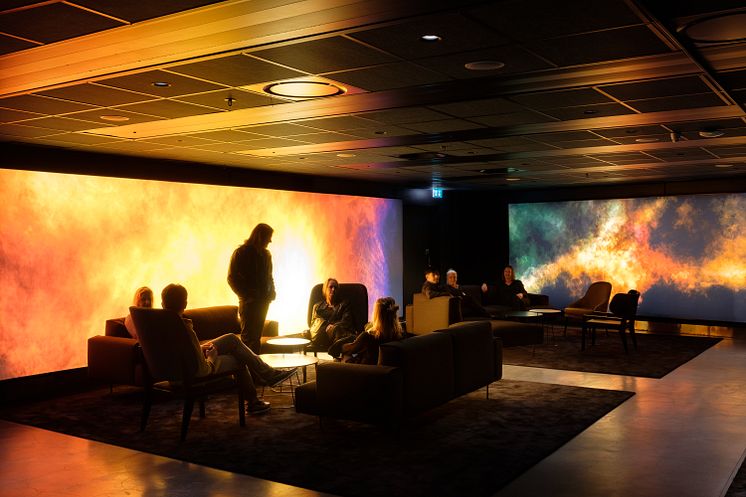 ERICSSON GLOBE PREMIUM LOUNGE, STOCKHOLM - ett av de tävlande nio projekt som tävlar om Svenska Ljuspriset i år 