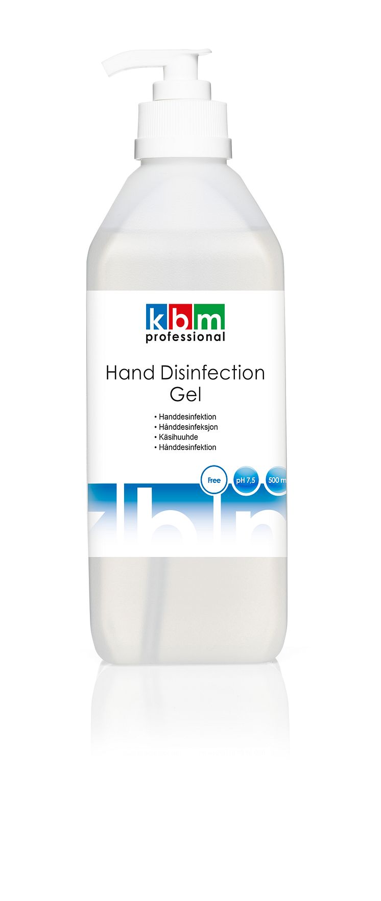 Handdesinfektion gel, 500 ml, KBM Professional