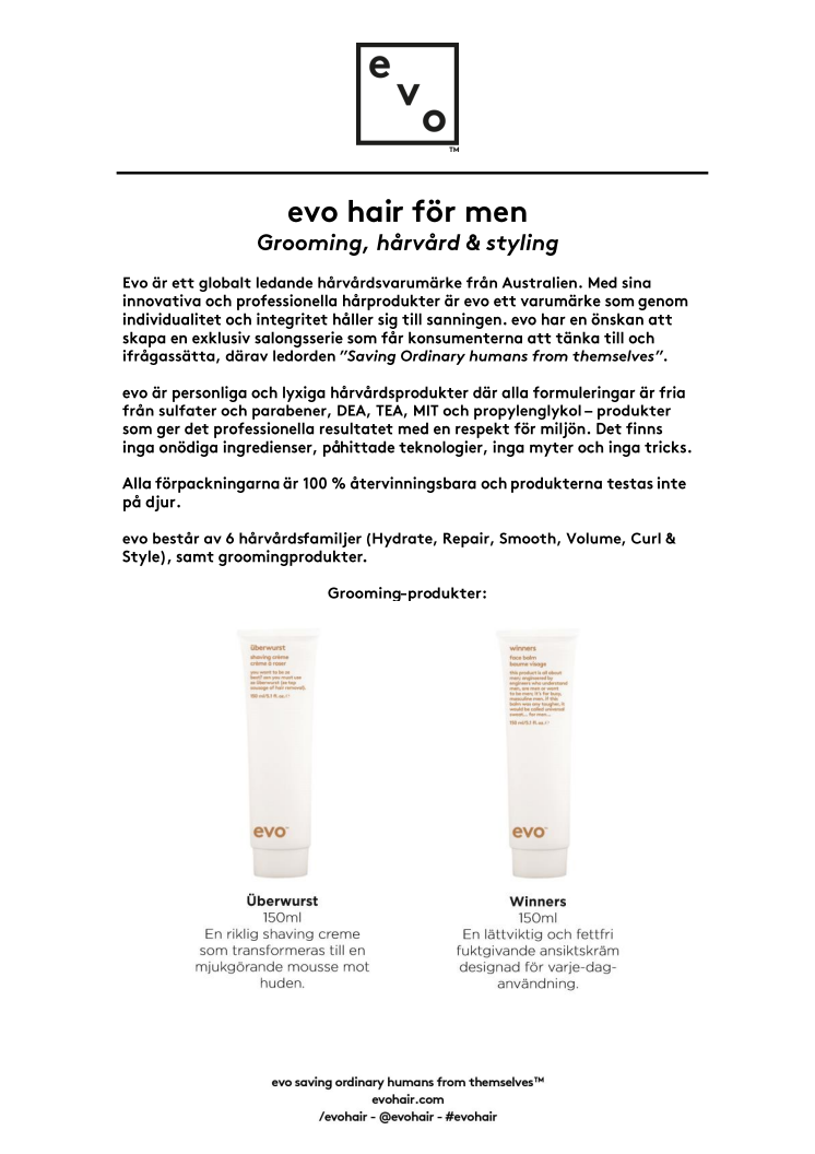 evo hair- for men