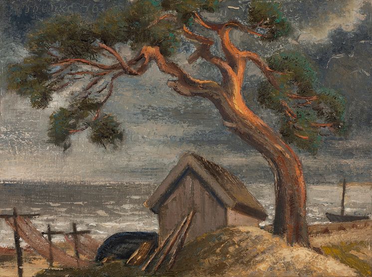 Niklāvs Strunke, Rigas strand, 1946, olja på duk