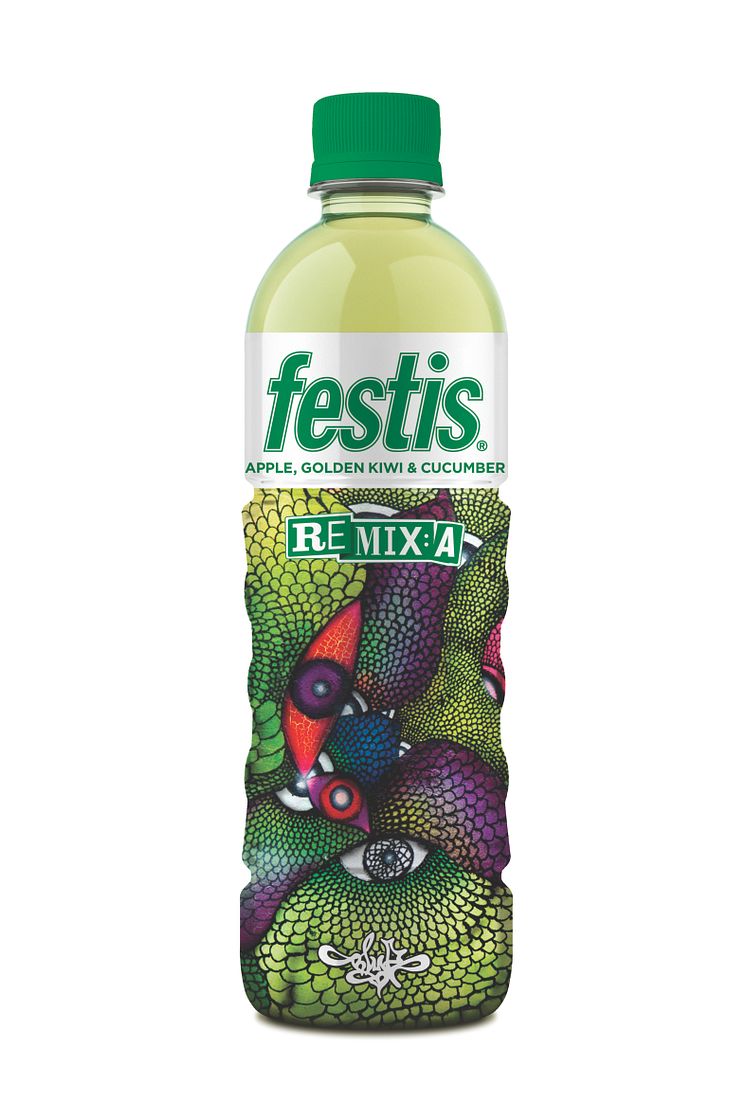 Festis Remix äpple, gul kiwi & gurka