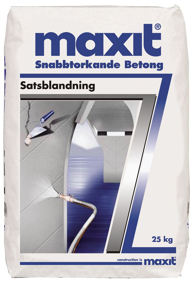 Snabbtorkande betong - satsblandning