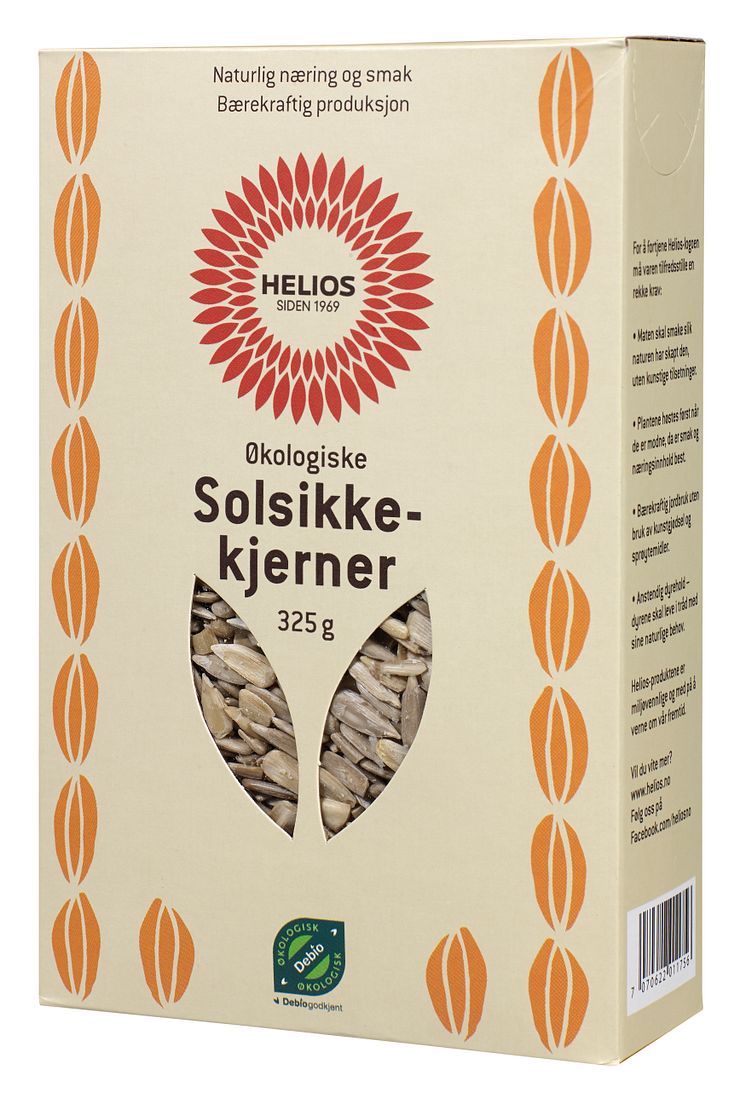 Helios solsikkekjerner økologisk 325 g