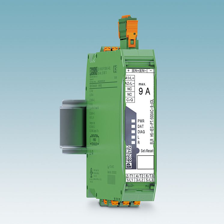 Hybrid motorstarter for I/O-Link