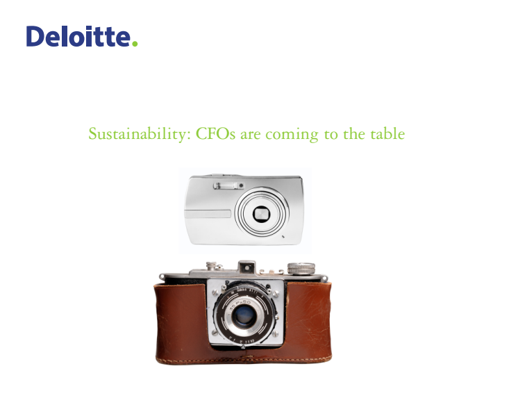 Deloitten selvitys - Sustainability: CFOs are coming to the table
