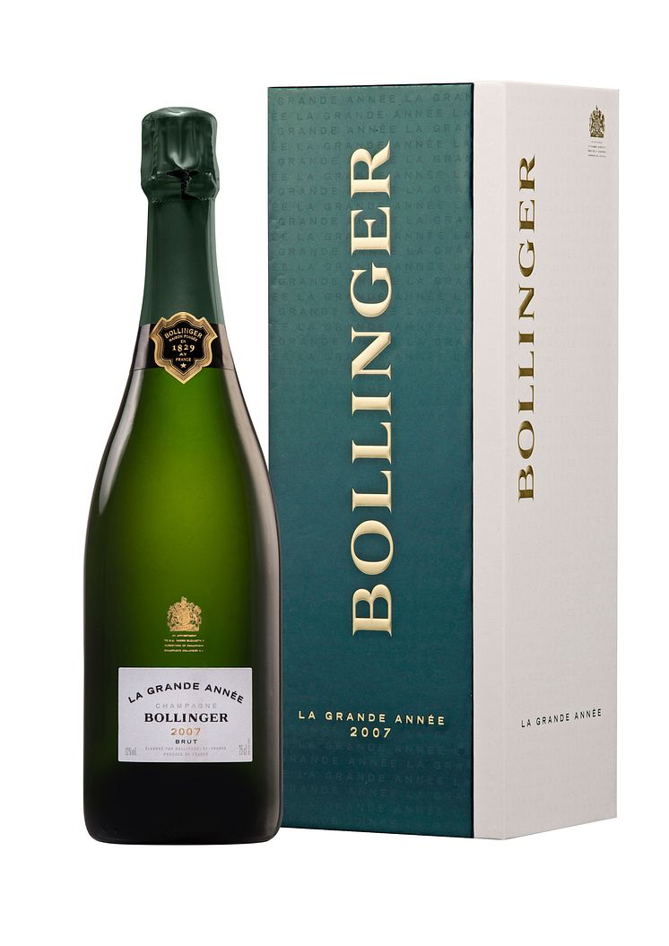 Bollinger La Grande Année med stängd presentförpackning