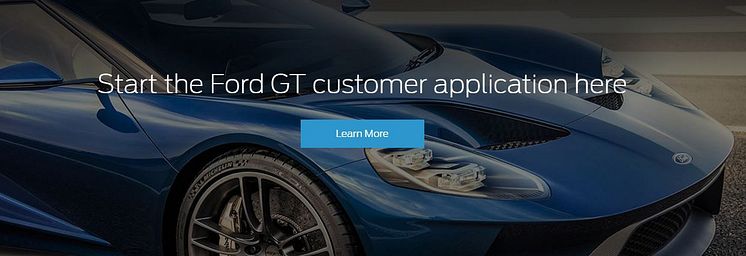 Ford GT application - UK