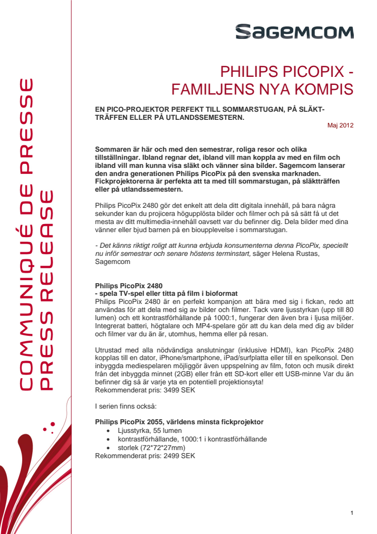 PHILIPS PICOPIX - FAMILJENS NYA KOMPIS