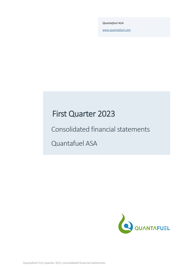 QFUEL - 2023 Q1 Operational and Financial Report .pdf