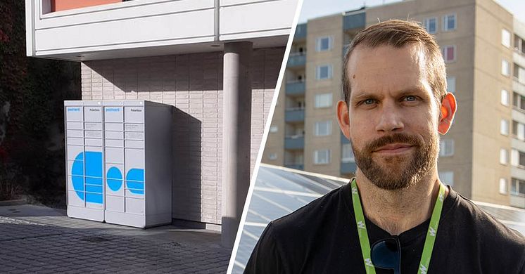 Mikael Hyltse först ut att pröva paketboxar på Willhem