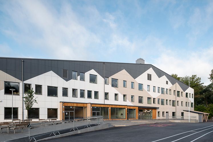Långsjöskolan fasadmönster
