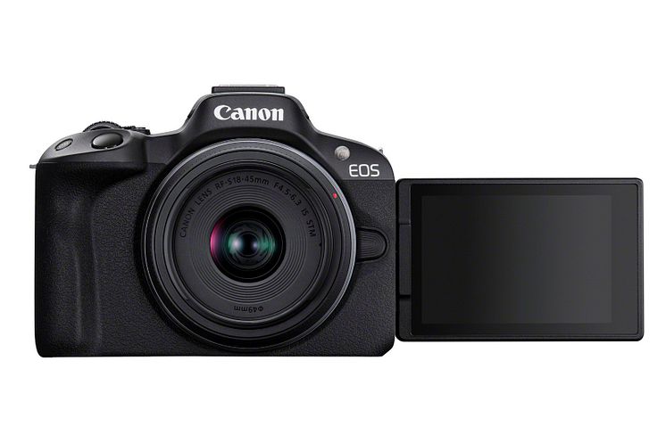09_EOS R50_Black_The Front_RF-S18-45mm(BK)