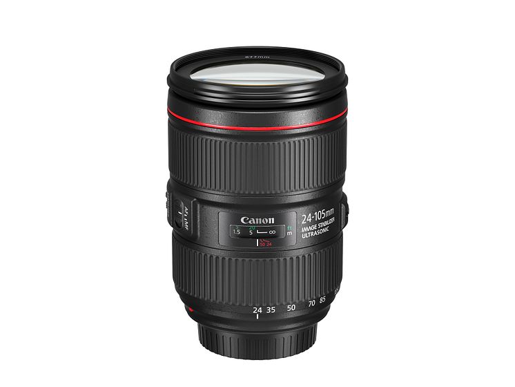 EF 24-105mm f4L IS II USM Side with cap