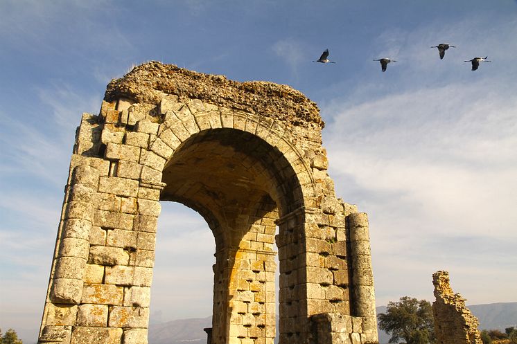 Roman arch in Cáceres, Extremadura