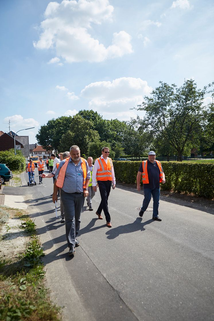 Kontrolle der Bauarbeiten