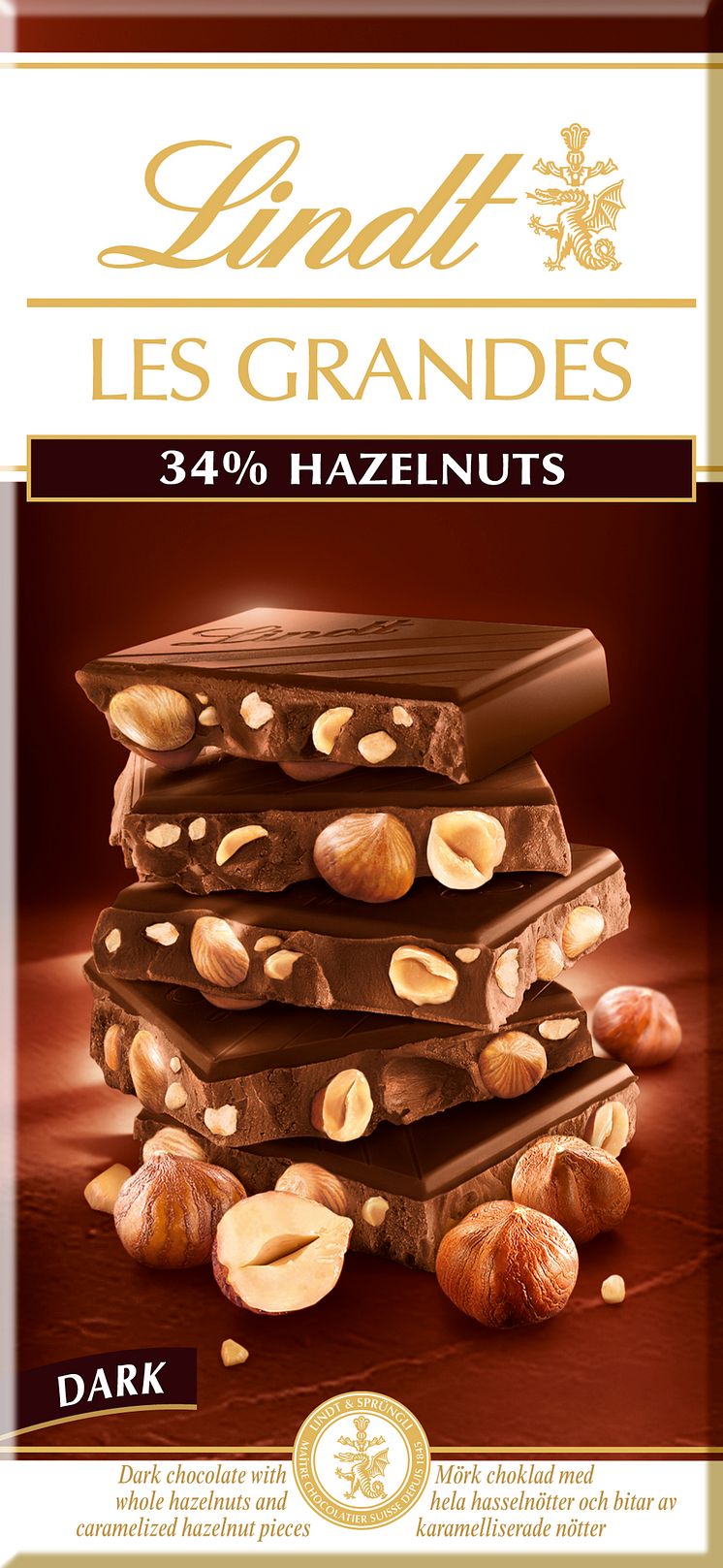 Lindt Les Grandes Dark Hazelnut