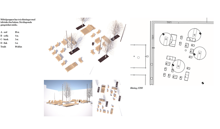 Placering för möbeln på Hertig Johans torg