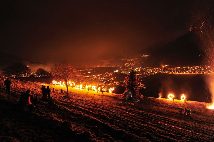 Funkensonntag in Balzers-Liechtenstein 