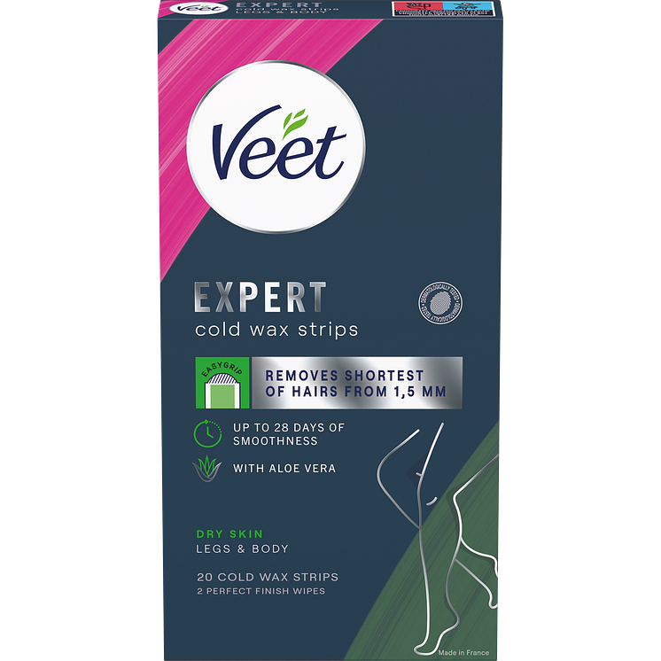 Veet Expert Cold Wax Strips Dry Skin