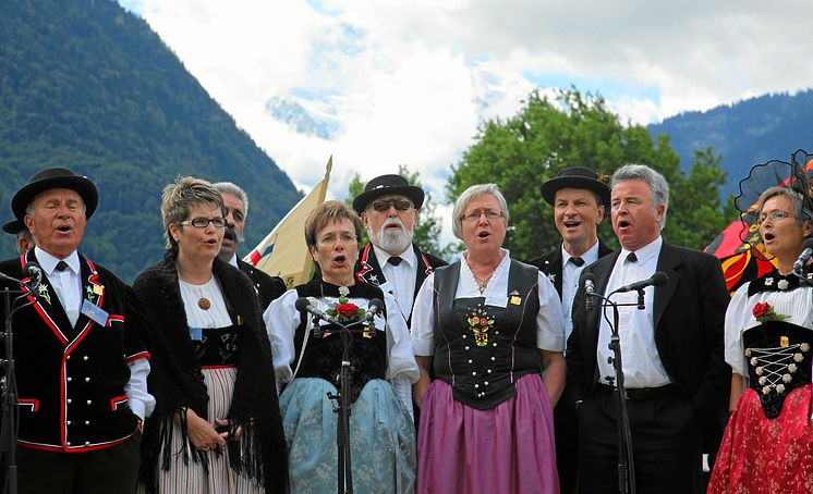 Jodeln, Unspunnenfest Interlaken / Quelle: Verein Unspunnenfest