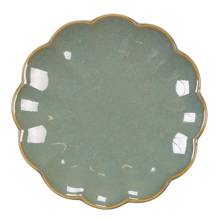 Flower assiette grön keramik  79,90SEK 13cm