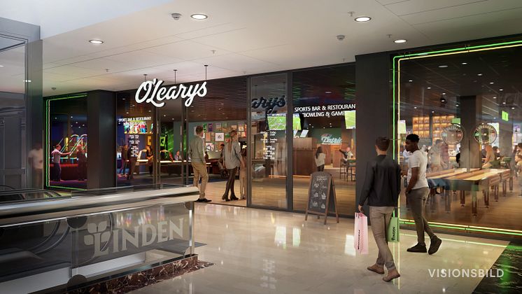 O'Learys entré Linden köpcentrum