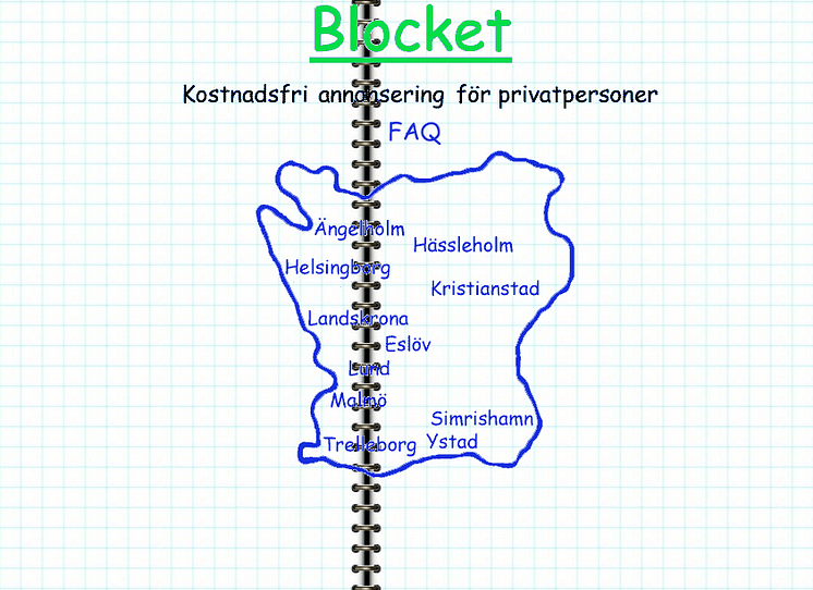 Blocket design 1996